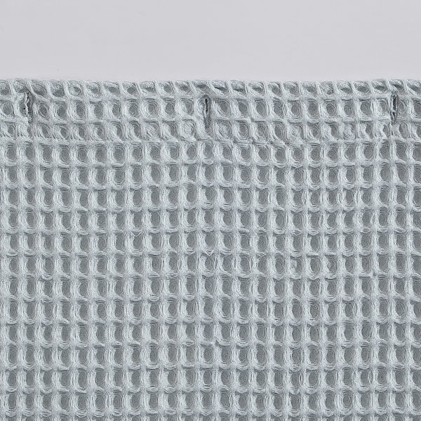 Vera Wang Marled Waffle Cotton Blue Shower Curtain Wayfair